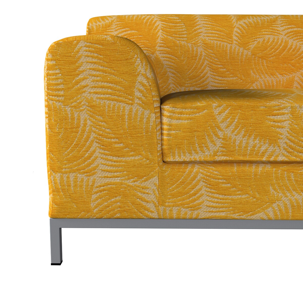 Pokrowiec na sofę Kramfors 2-osobową, miodowe liście paproci na beżowym tle, Sofa Kramfors 2-osobowa, Cosy Home