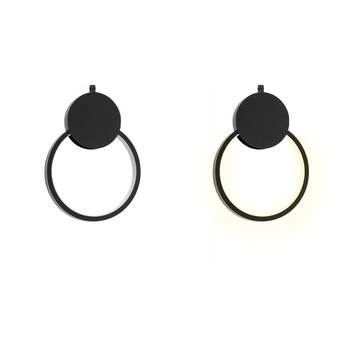 Lampa Sufitowa Wisząca Metal Black Led Czarny