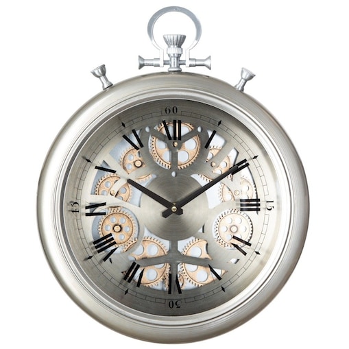 Zegar ścienny z wyraźnym mechanizmem, Ø40 cm
