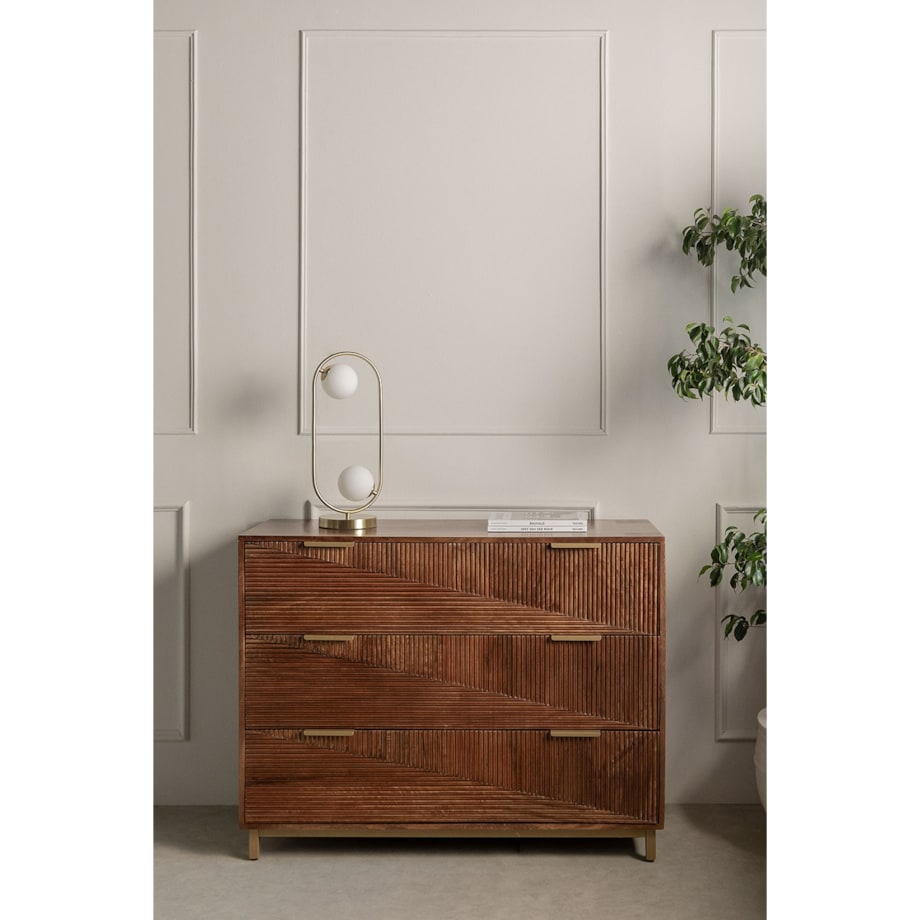 Komoda z szufladami drewno mango Brix 110 cm