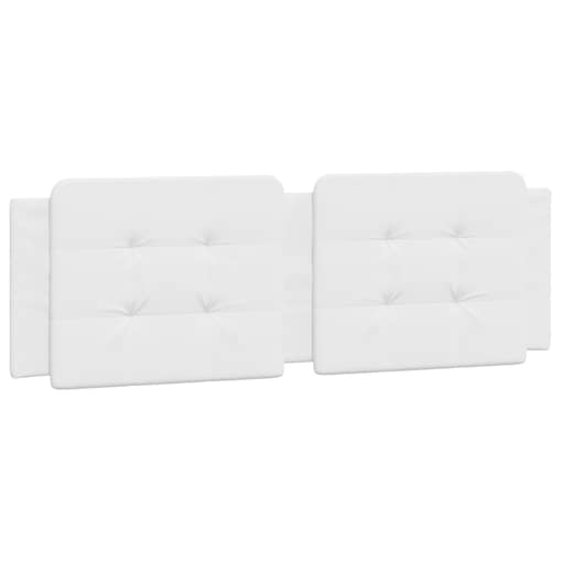 vidaXL Poduszka na wezgłowie, Zadar, biała, 160 cm, sztuczna skóra