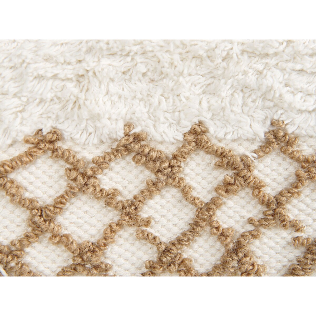 Dekoracja ścienna z frędzlami beżowa BAZDAN