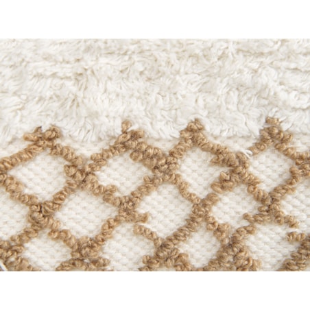 Dekoracja ścienna z frędzlami beżowa BAZDAN