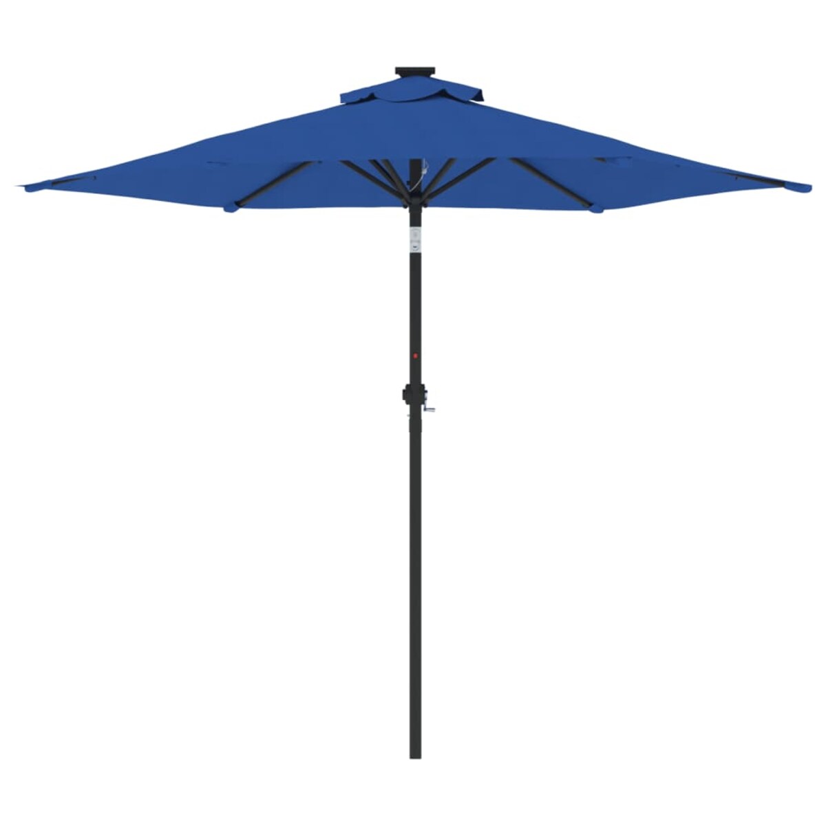 vidaXL Parasol ogrodowy na stalowym słupku, lazurowy, 225x225x212 cm