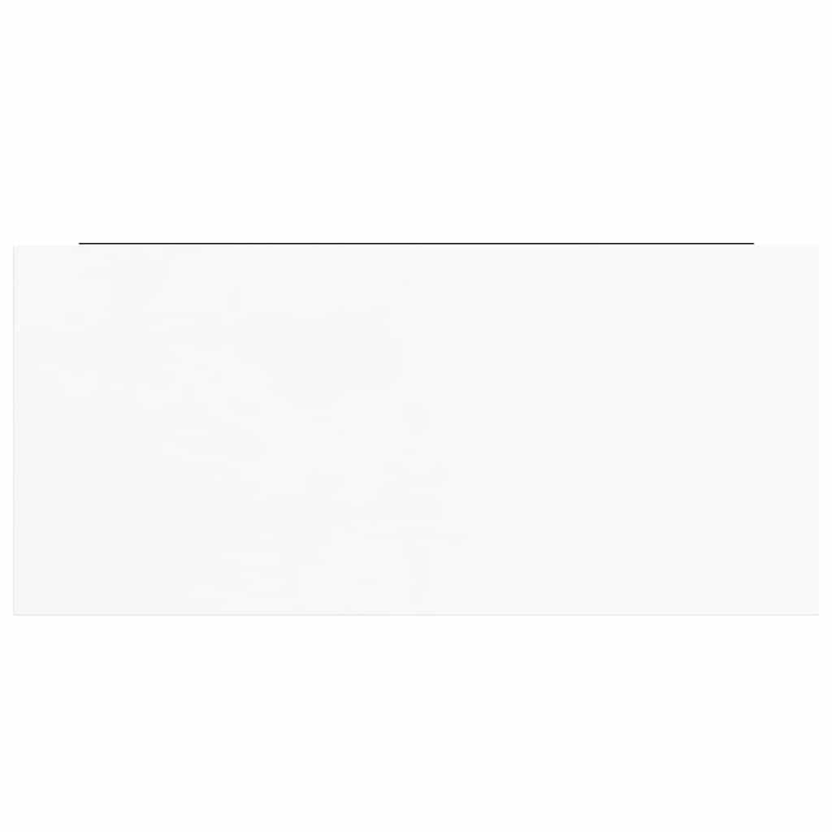 vidaXL Półka ścienna, wysoki połysk, biała, 50x23x3,8 cm, MDF