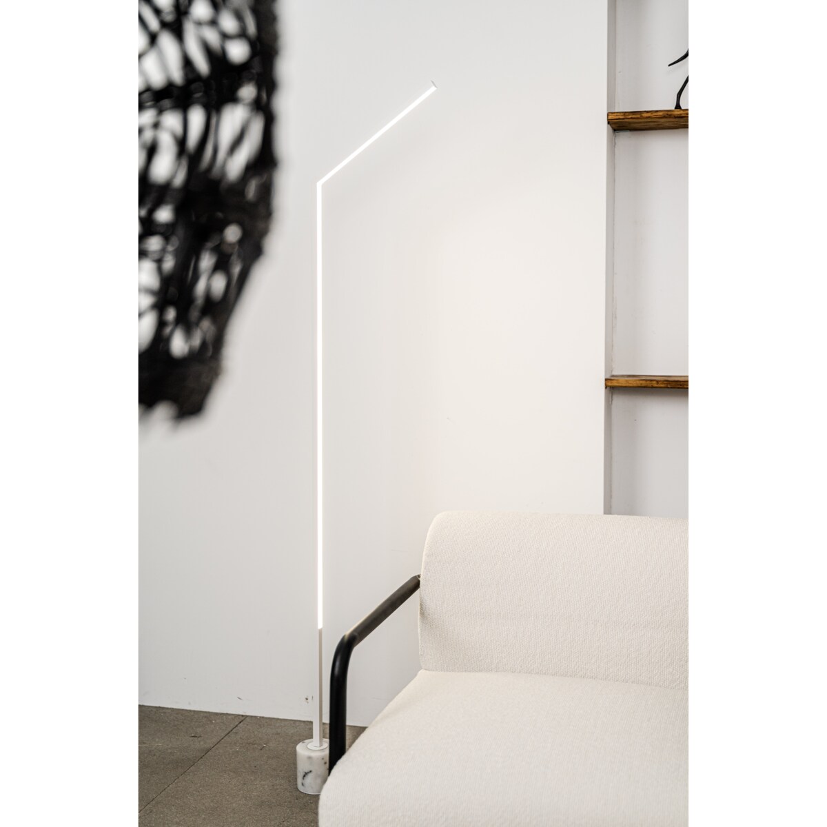 Lampa podłogowa Portima biała Monnarita
