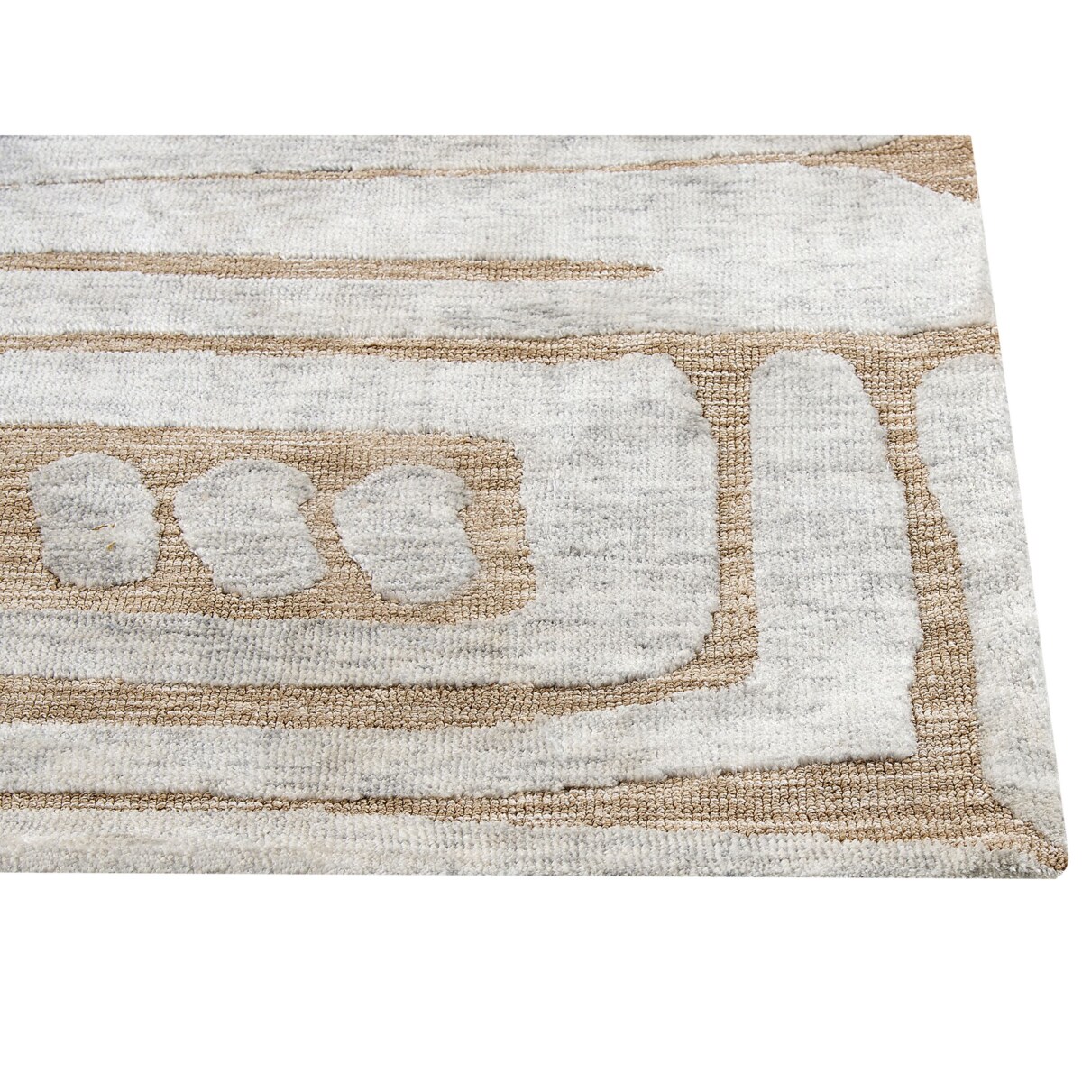 Dywan 160 x 230 cm beżowo-szary MANDAI