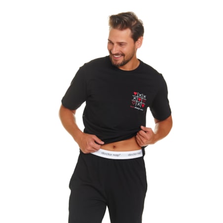 Piżama kolor czarny PMB.7134.BLACK - M