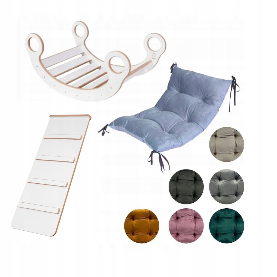 Bujak Montessori + Drabinka/Zjeżdżalnia +Poduszka RÓŻNE KOLORY Certyfikat