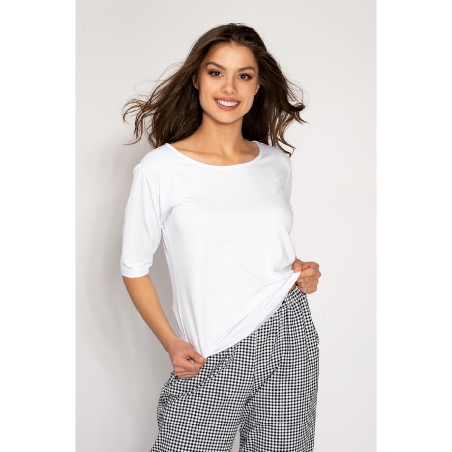 Piżama Alexandra White-Black, M