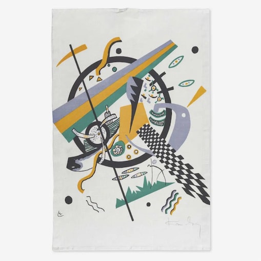 Lniany ręcznik kuchenny - Small Worlds IV