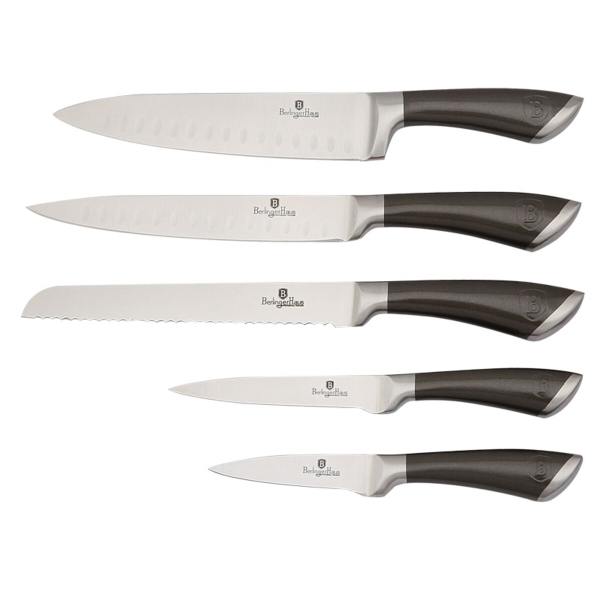 Zestaw noży 6 elementów BERLINGER HAUS passion Carbon