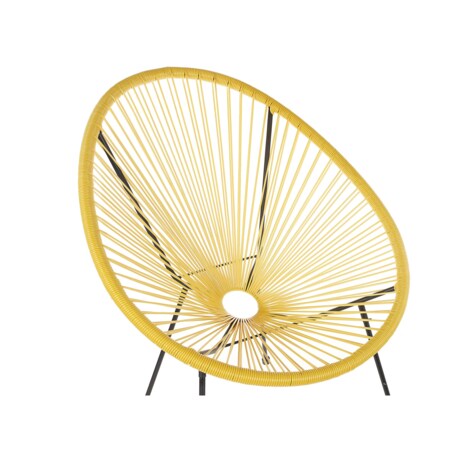 Krzesło z technorattanu żółte ACAPULCO II