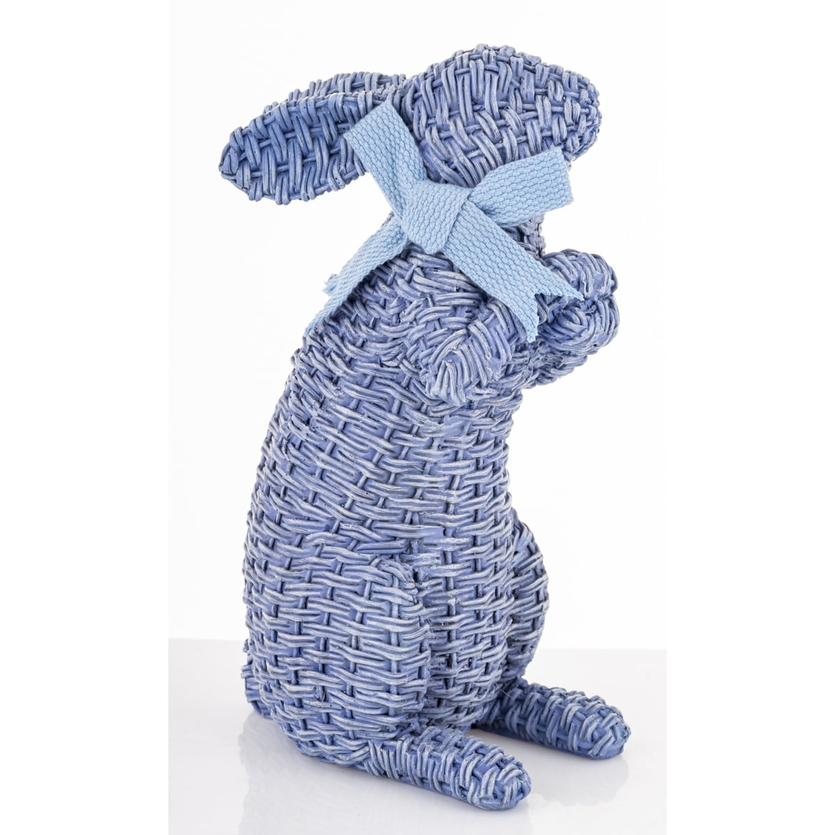 Dekoracja - figurka królika 27x11,5x15,5 cm AFICO niebieski