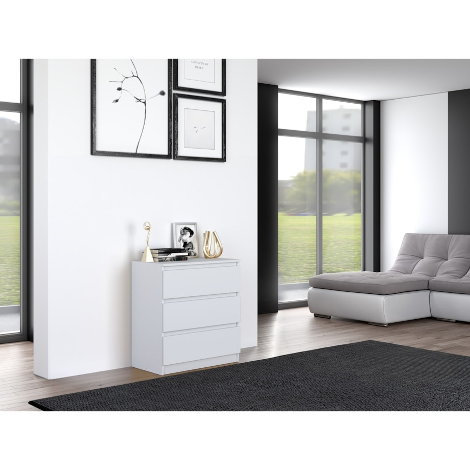 KOMODA SZAFKA 3 SZUFLADY M3 BIEL