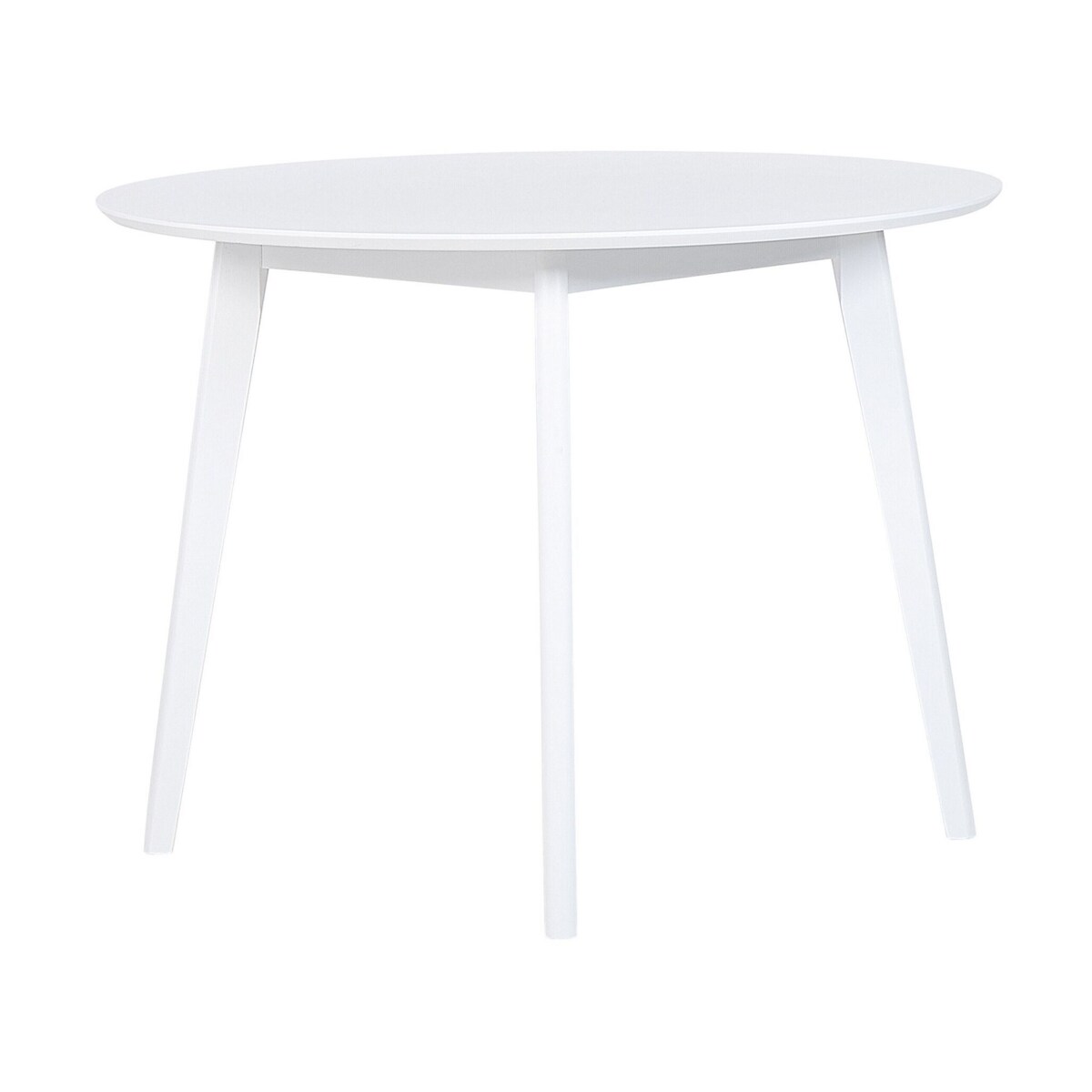 Zestaw do jadalni stół i 4 krzesła biały ROXBY