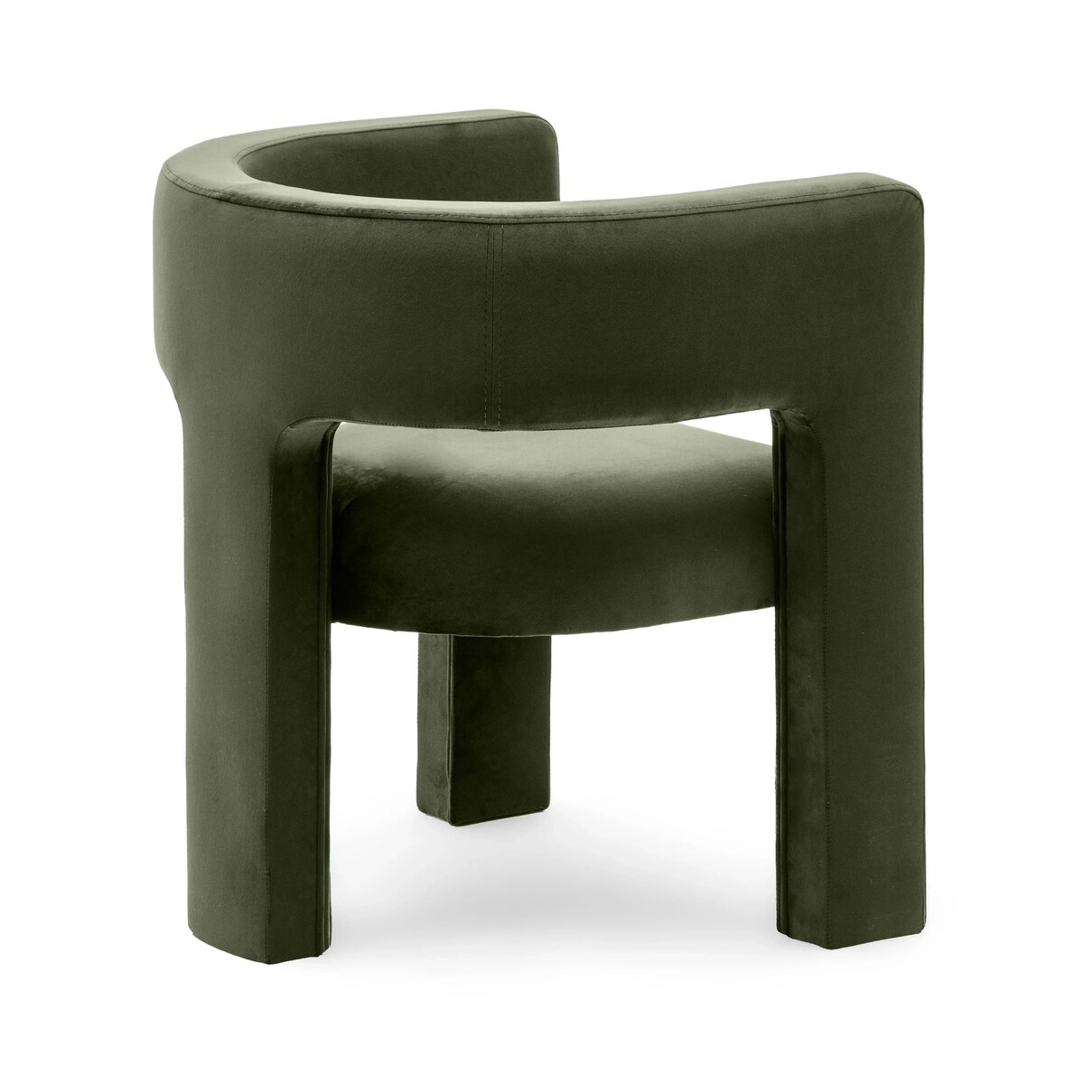 Fotel wypoczynkowy aksamitny oliwkowo-zielony Tiana