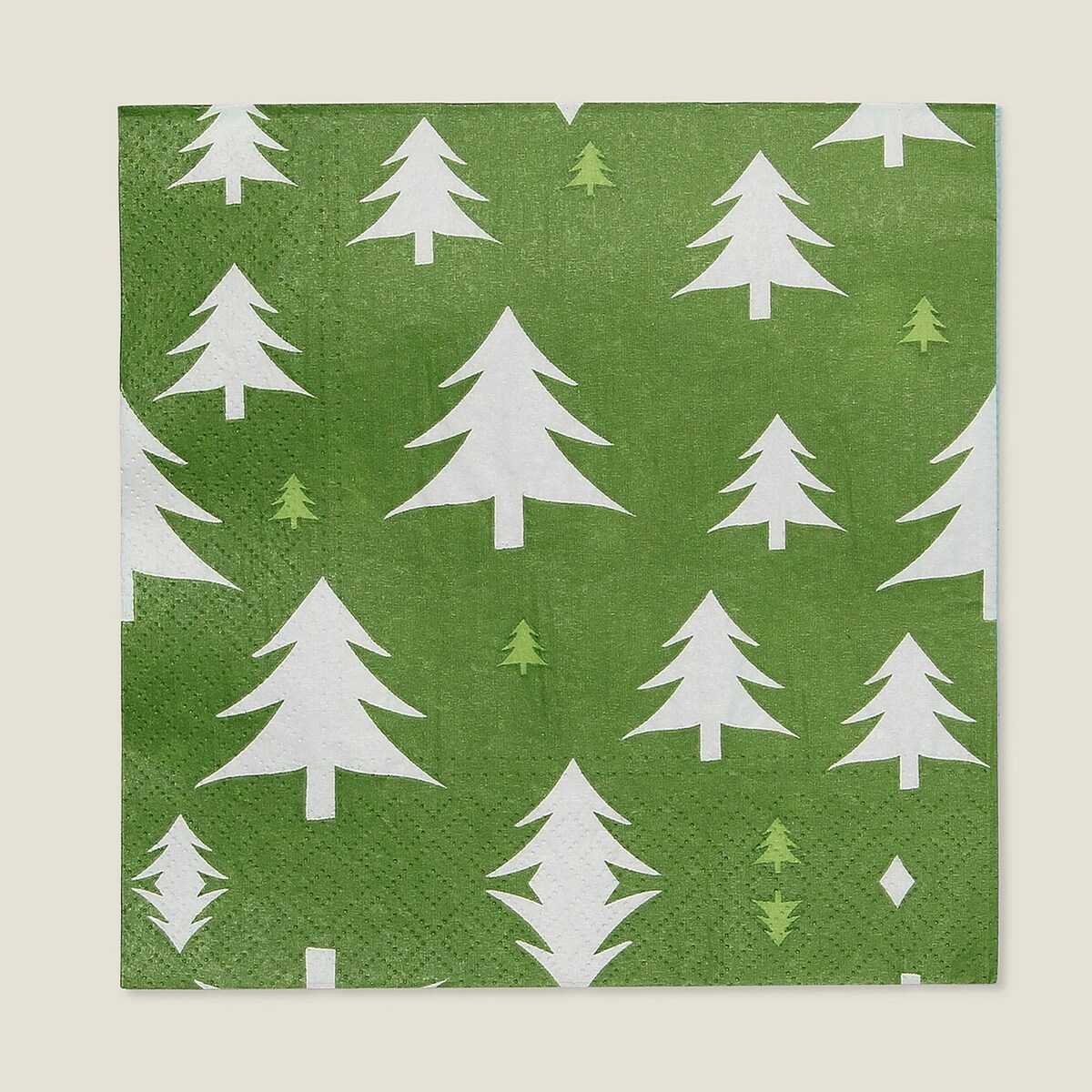 Serwetki świąteczne Green Trees I 20 szt. boże narodzenie, święta, świąteczne, zielony, 16x16x3 cm