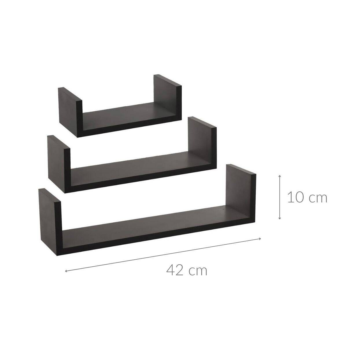 Zestaw półek dekoracyjnych, 3 sztuki