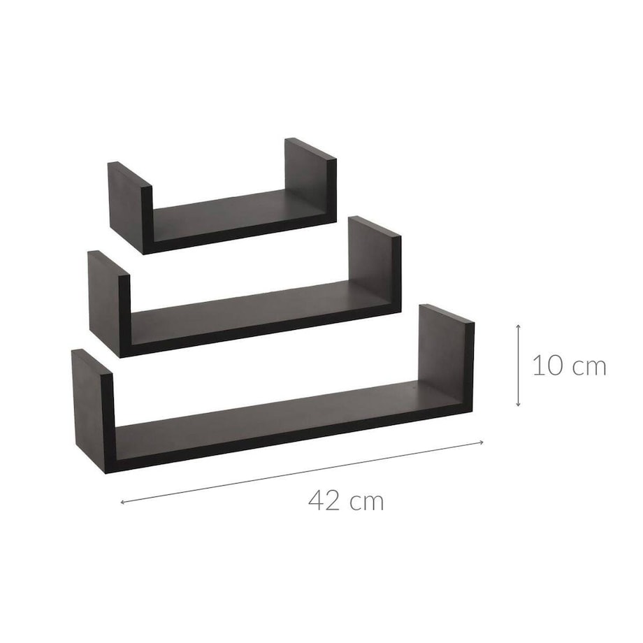 Zestaw półek dekoracyjnych, 3 sztuki