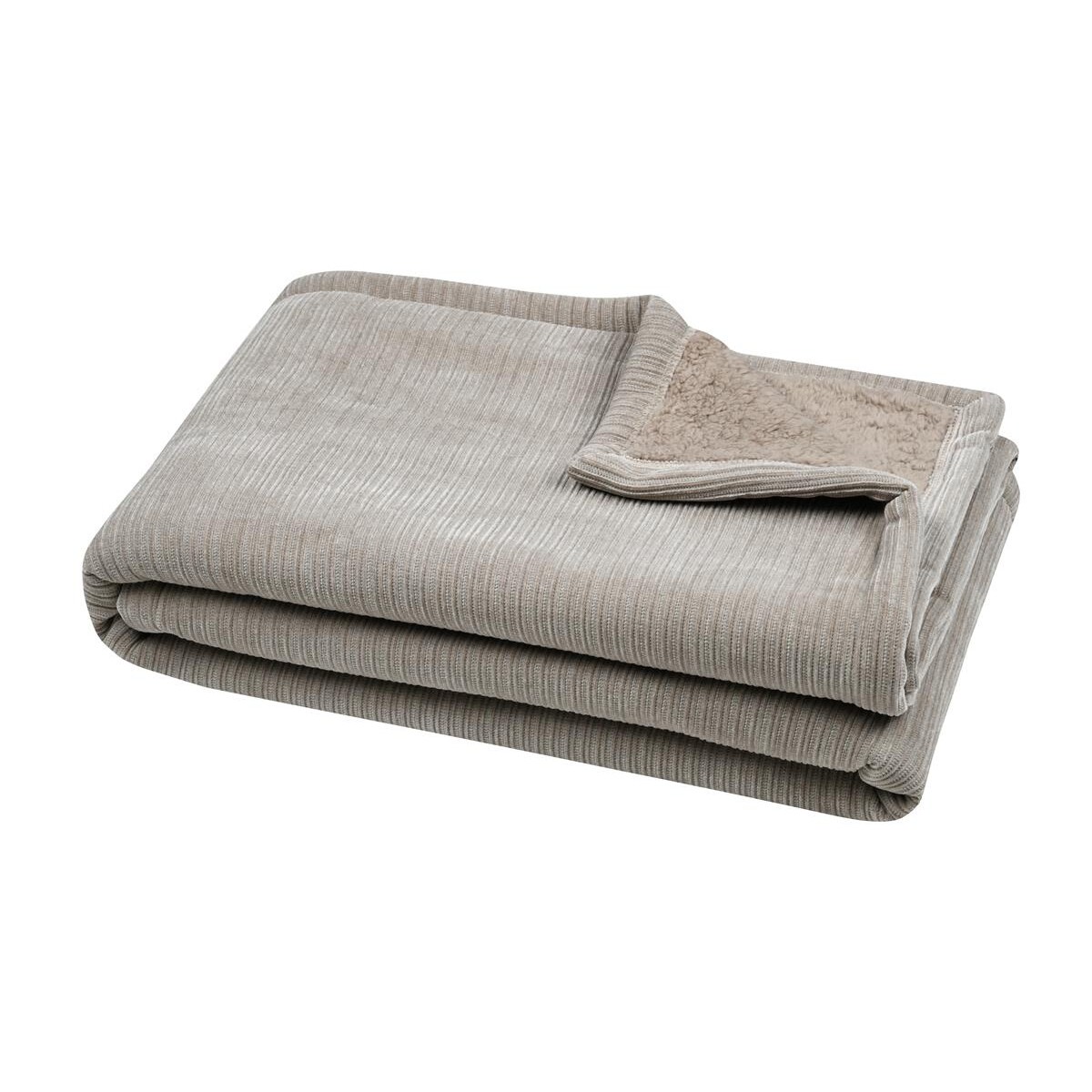 Pluszowy koc z barankiem, CLAYTON, 130 × 160 cm