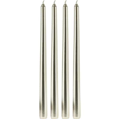 Metaliczne świece stołowe, 30 cm