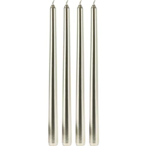 Metaliczne świece stołowe, 30 cm