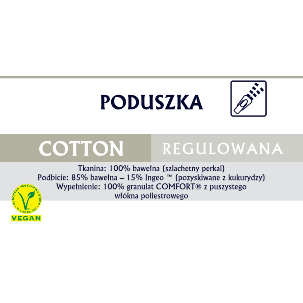 Poduszka regulowana 40x40 COTTON Senna Home