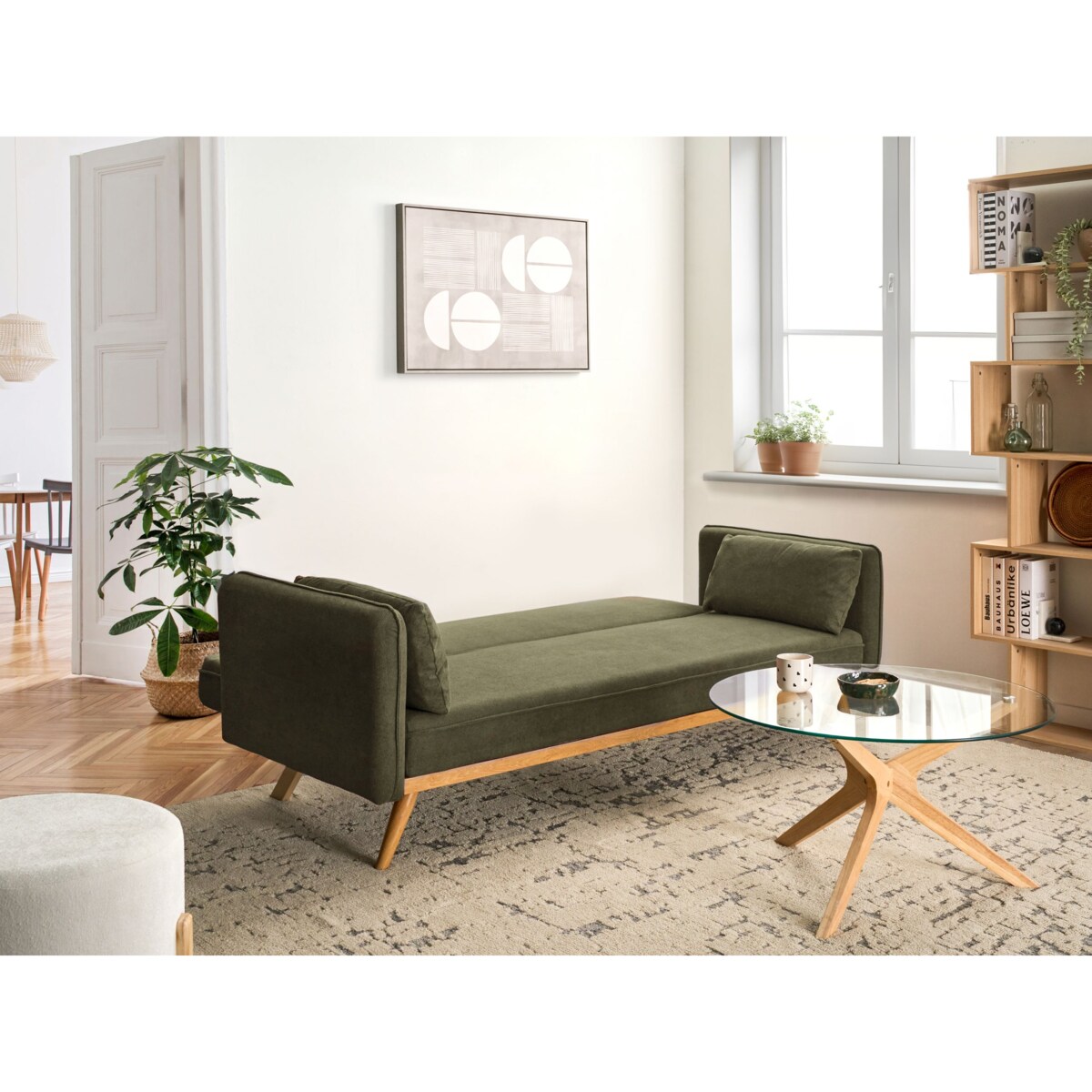 Sofa rozkładana ASAA Zielony