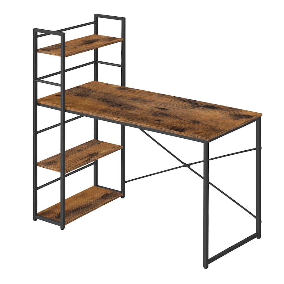 Biurko Komputerowe Max 4.0 Rustykalny, Czarny