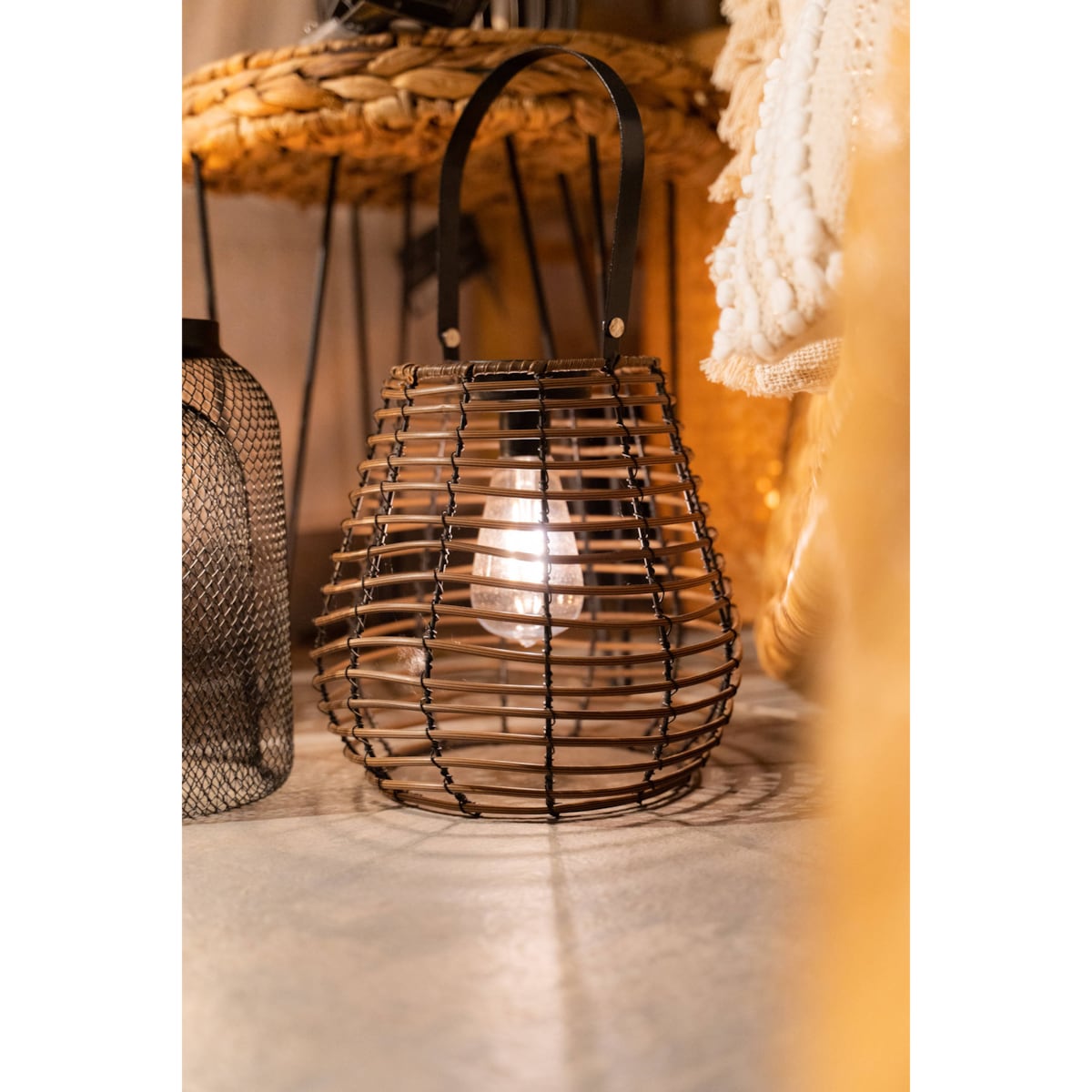 Lampion solarny Viky, metalowy, wys. 26 cm