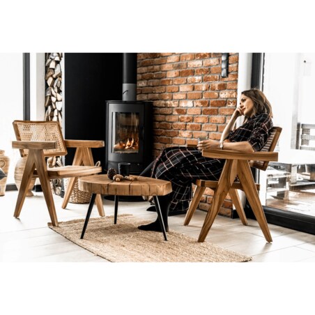 FOTEL DREWNIANY JOY BRĄZOWY 4 SZT