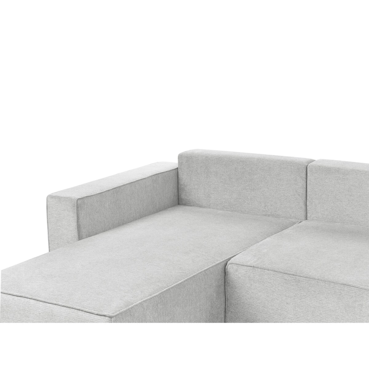 Sofa w kształcie U VATNE Jasnoszary Tkanina Symetryczny