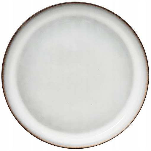 TALERZ OBIADOWY PŁYTKI PŁASKI 25cm CERAMICZNY OKRĄGŁY NA SZTUKI SERWIS