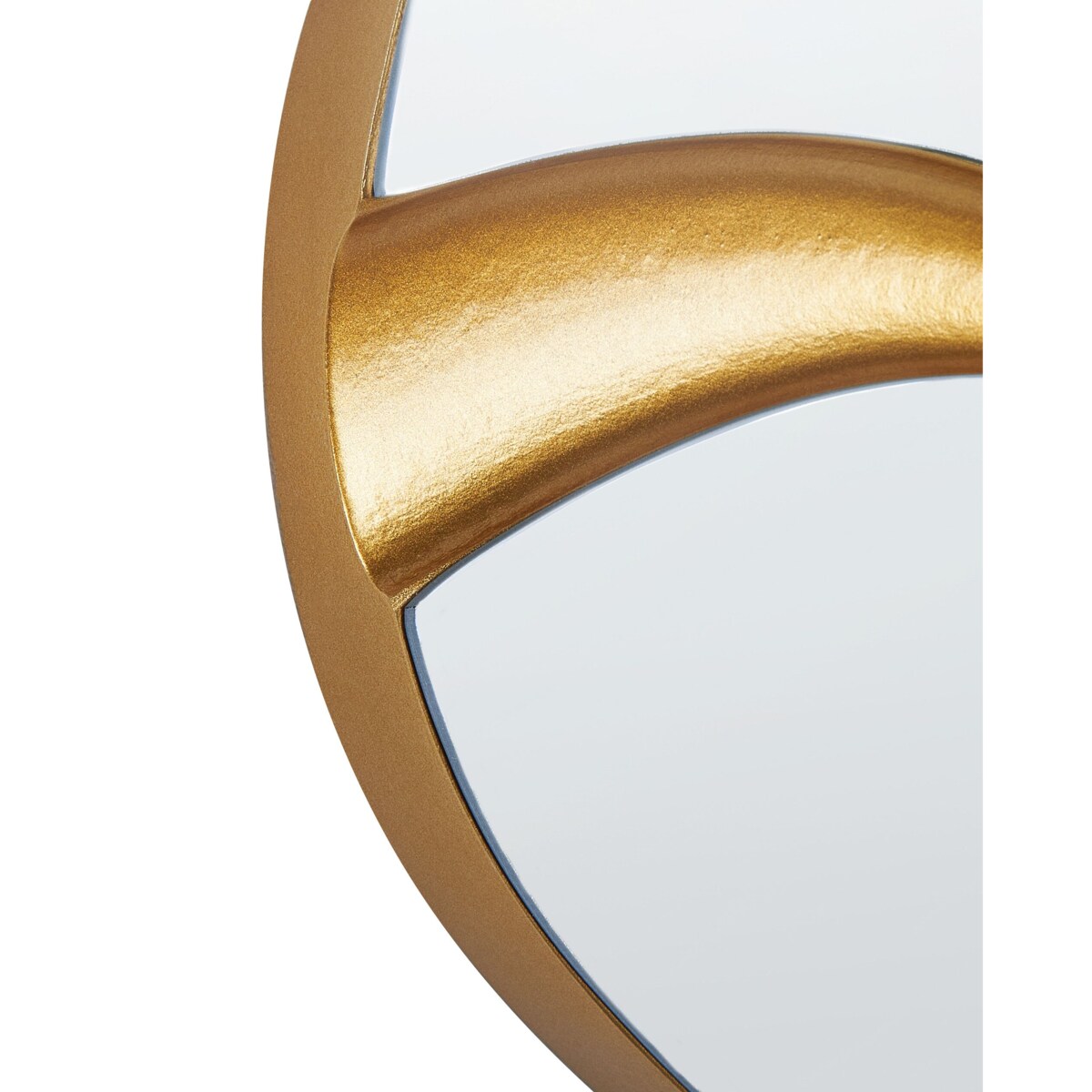 Lustro ścienne 60 x 90 cm złote POIVRES