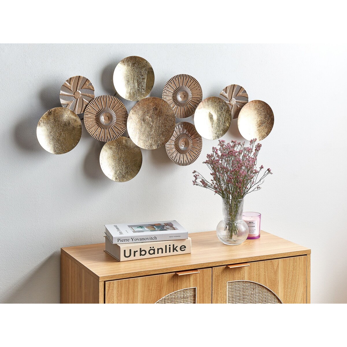 Dekoracja ścienna złota THALLIUM