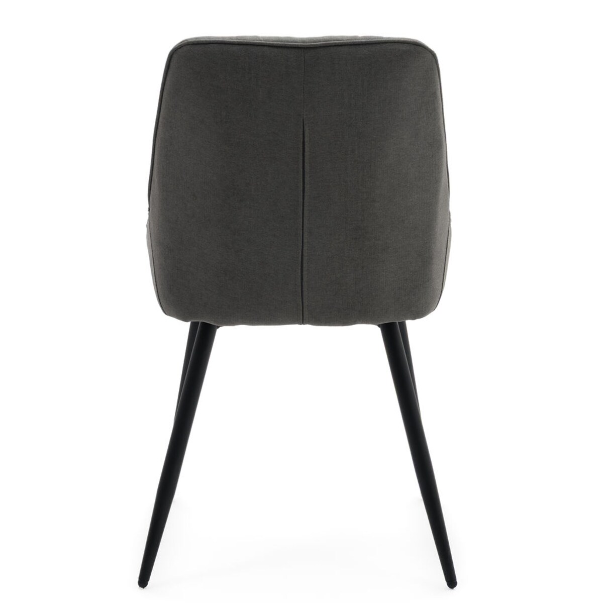 Krzesło tapicerowane LUMO szare na czarnych nogach do salonu biura