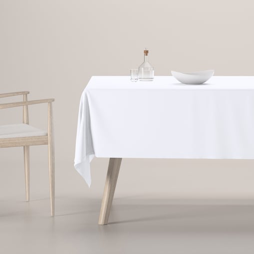 Obrus prostokątny 130 x 130 cm śnieżnobiały
