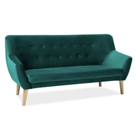 Sofa NORDIC 3 VELVET zielona