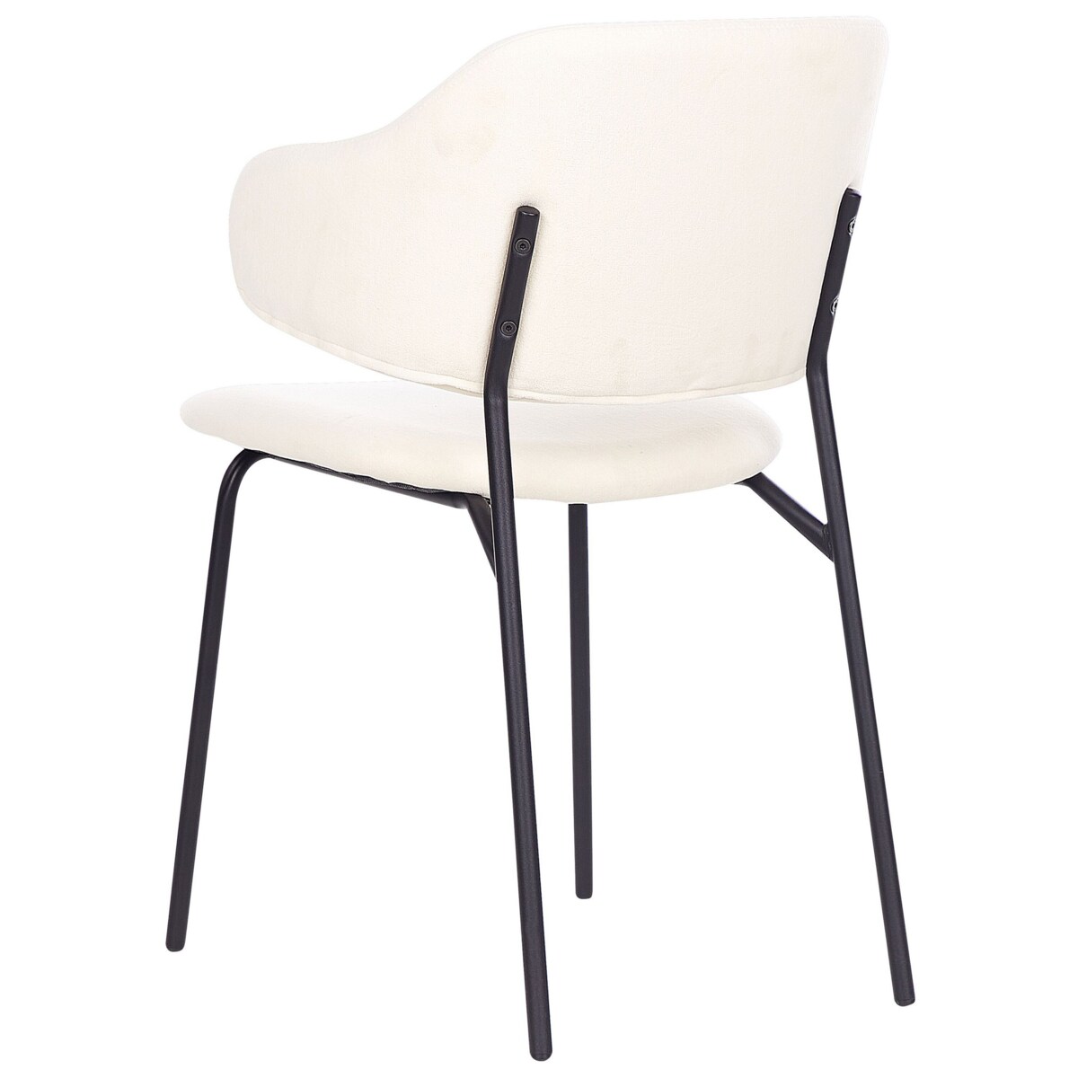 Zestaw 2 krzeseł do jadalni kremowy KENAI