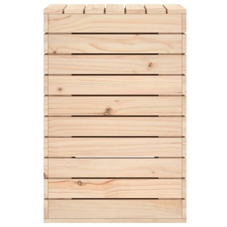 vidaXL Kosz na pranie, 44x44x66 cm, lite drewno sosnowe