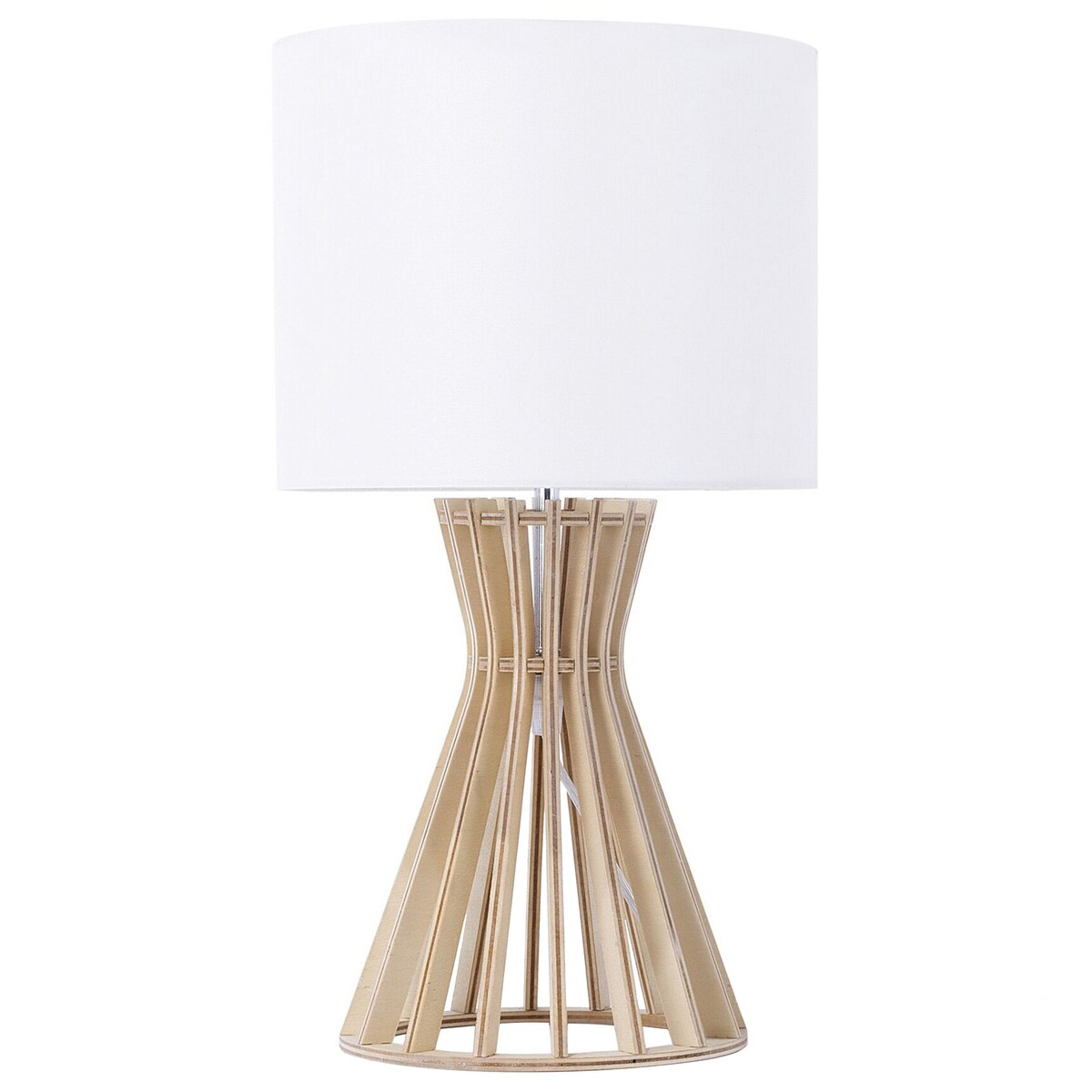 Lampa stołowa CARRION Brązowy/ biały