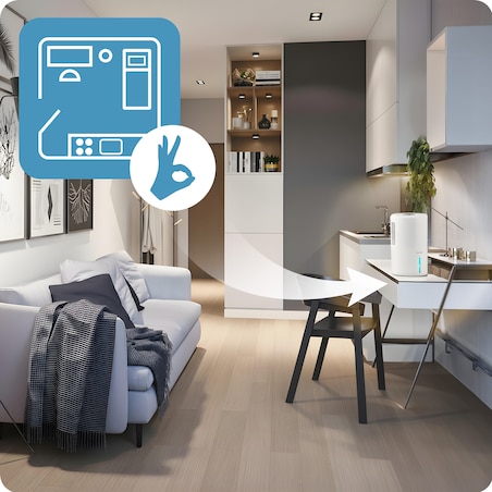 Osuszacz powietrza pochłaniacz wilgoci 60W timer led 353000 Berdsen