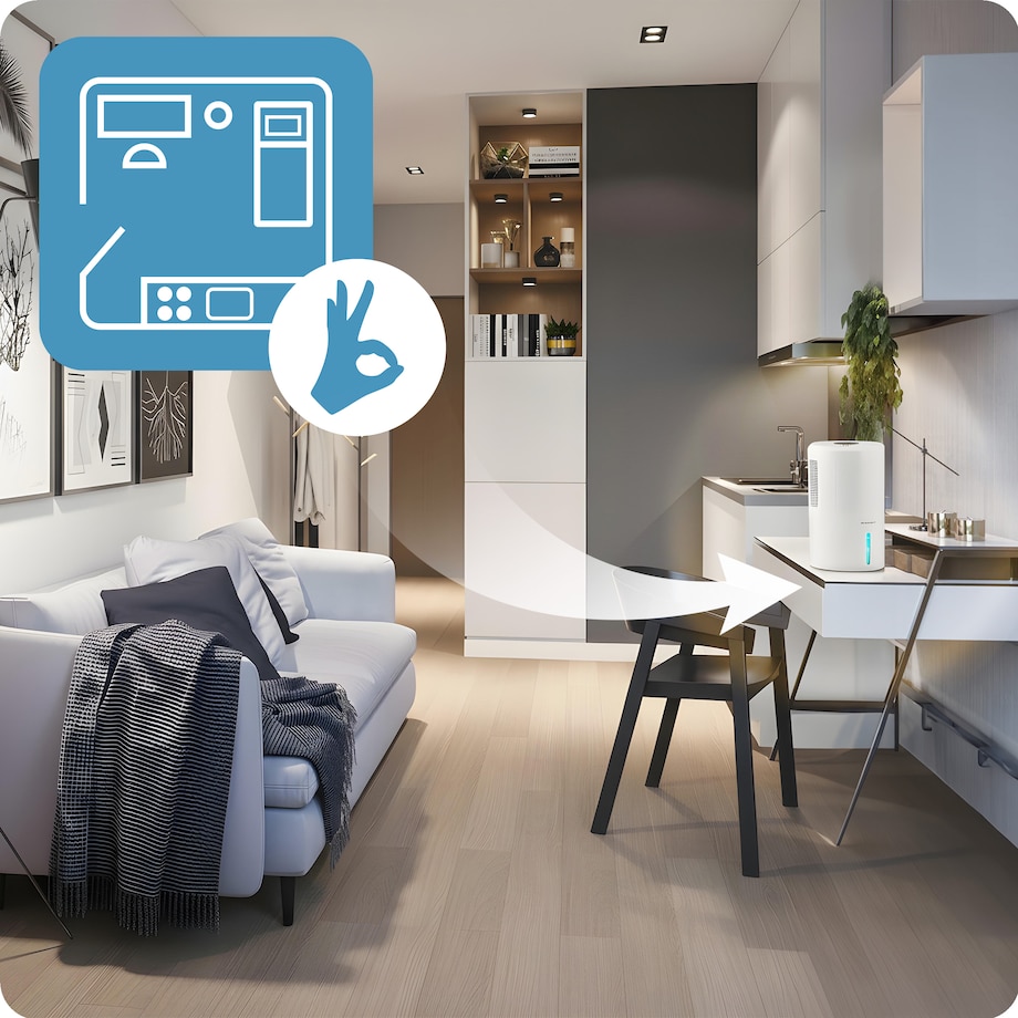 Osuszacz powietrza pochłaniacz wilgoci 60W timer led 353000 Berdsen