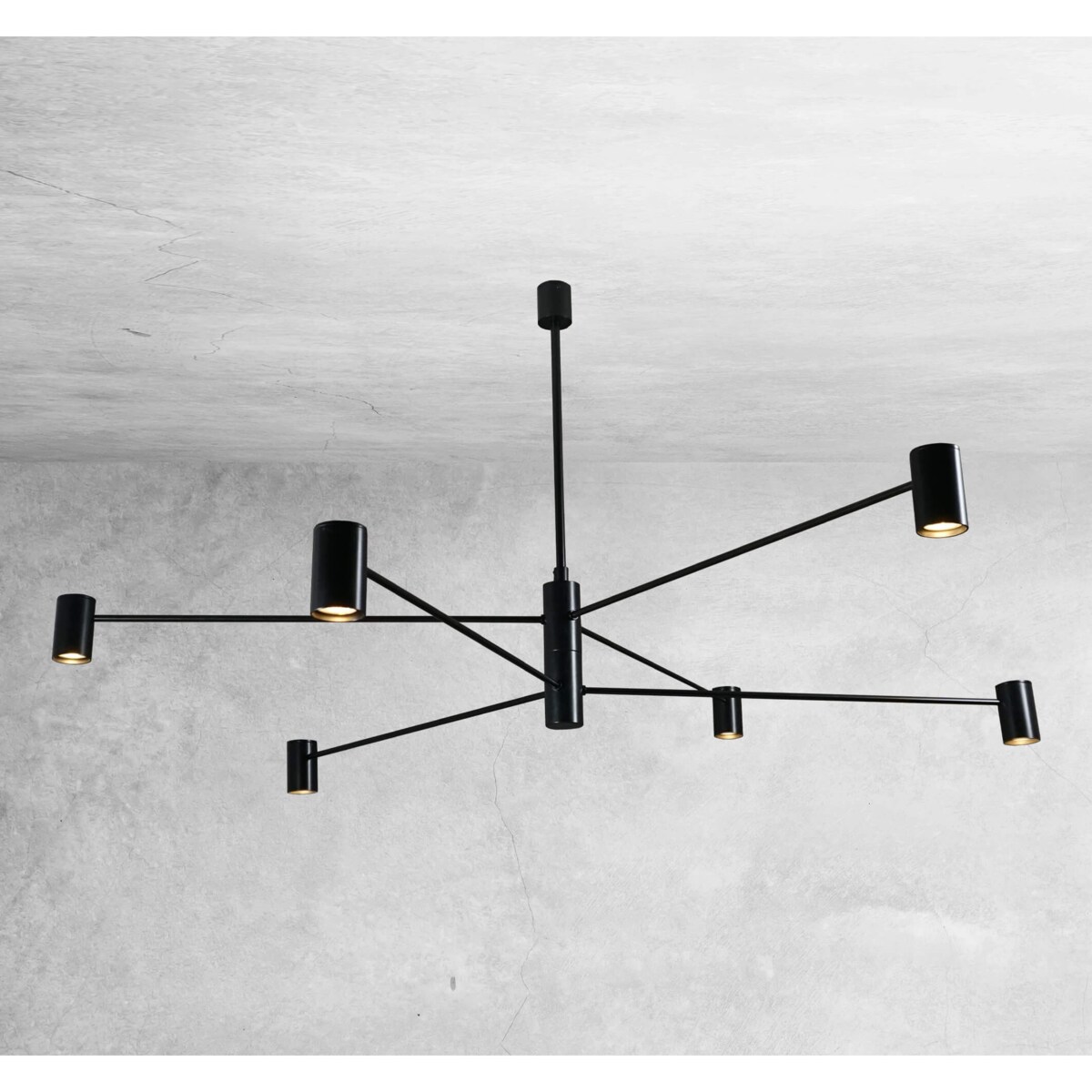 LAMPA sufitowa DAKATA 5638 Shilo metalowa OPRAWA tuby czarne