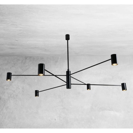 LAMPA sufitowa DAKATA 5638 Shilo metalowa OPRAWA tuby czarne