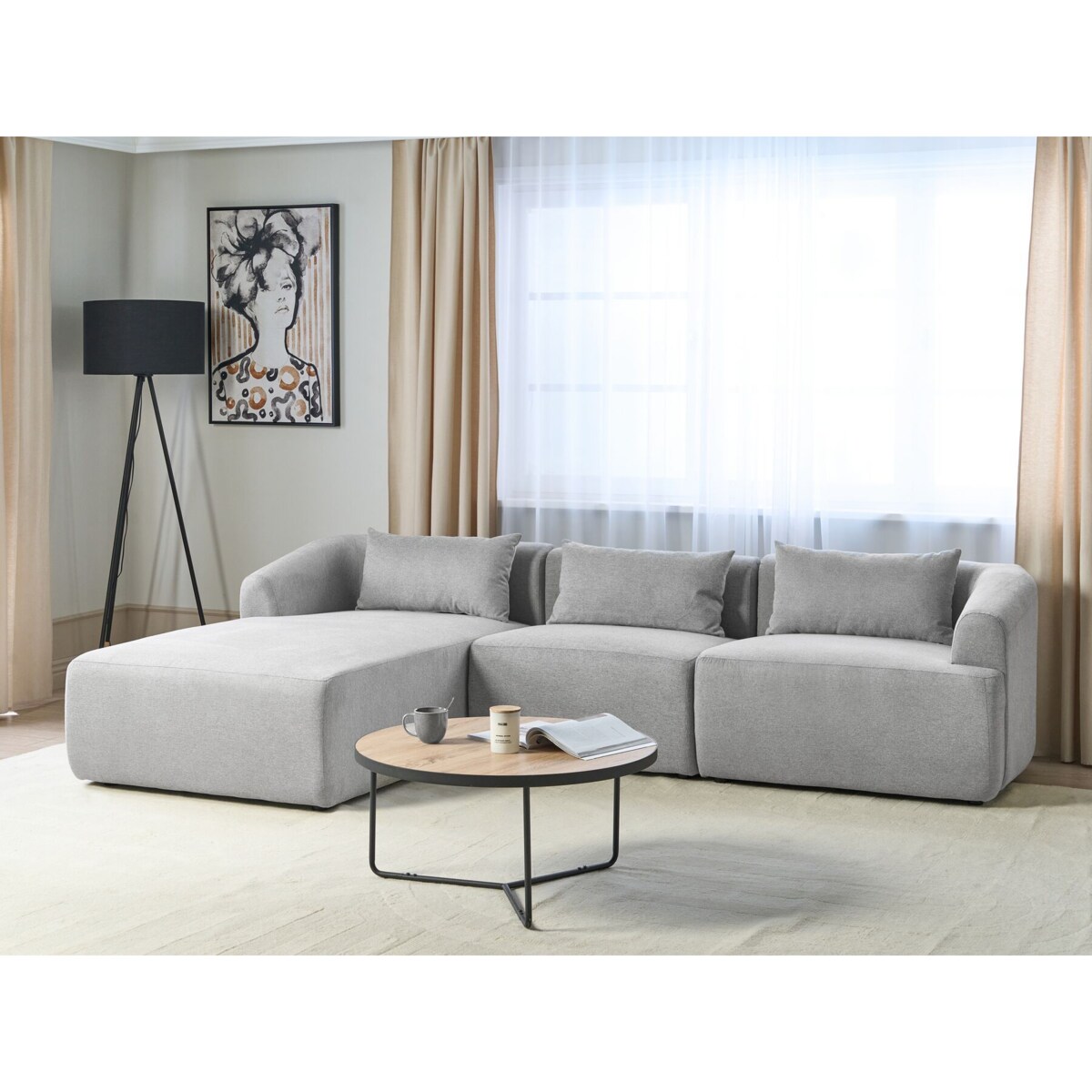 Narożnik prawostronny szary SVANSELE