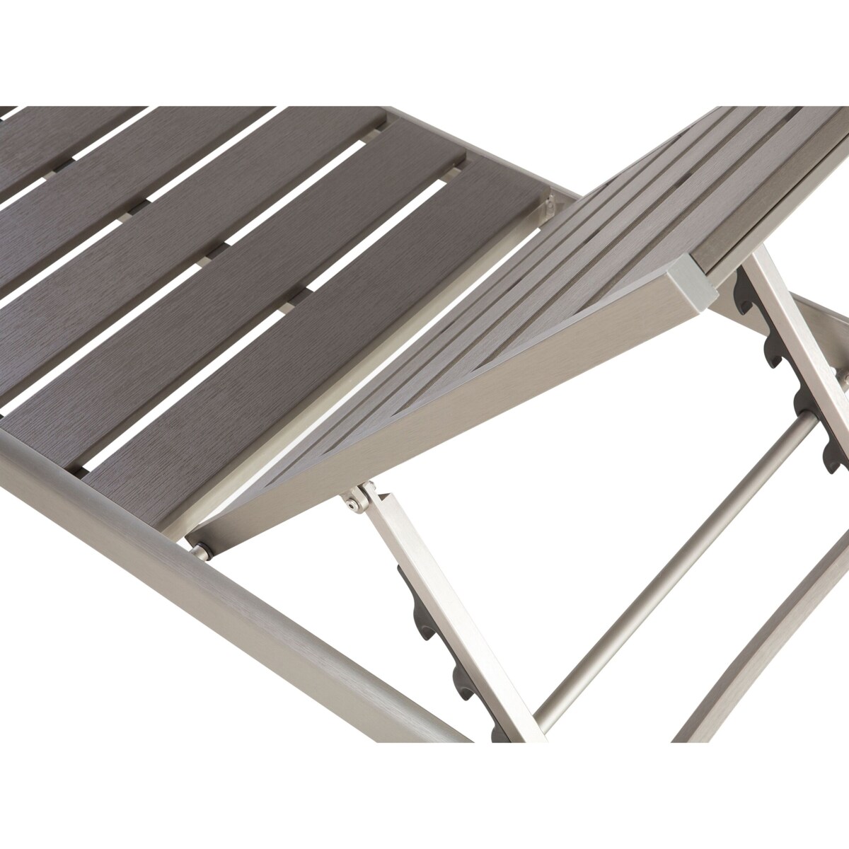 Leżak ogrodowy szary NARDO