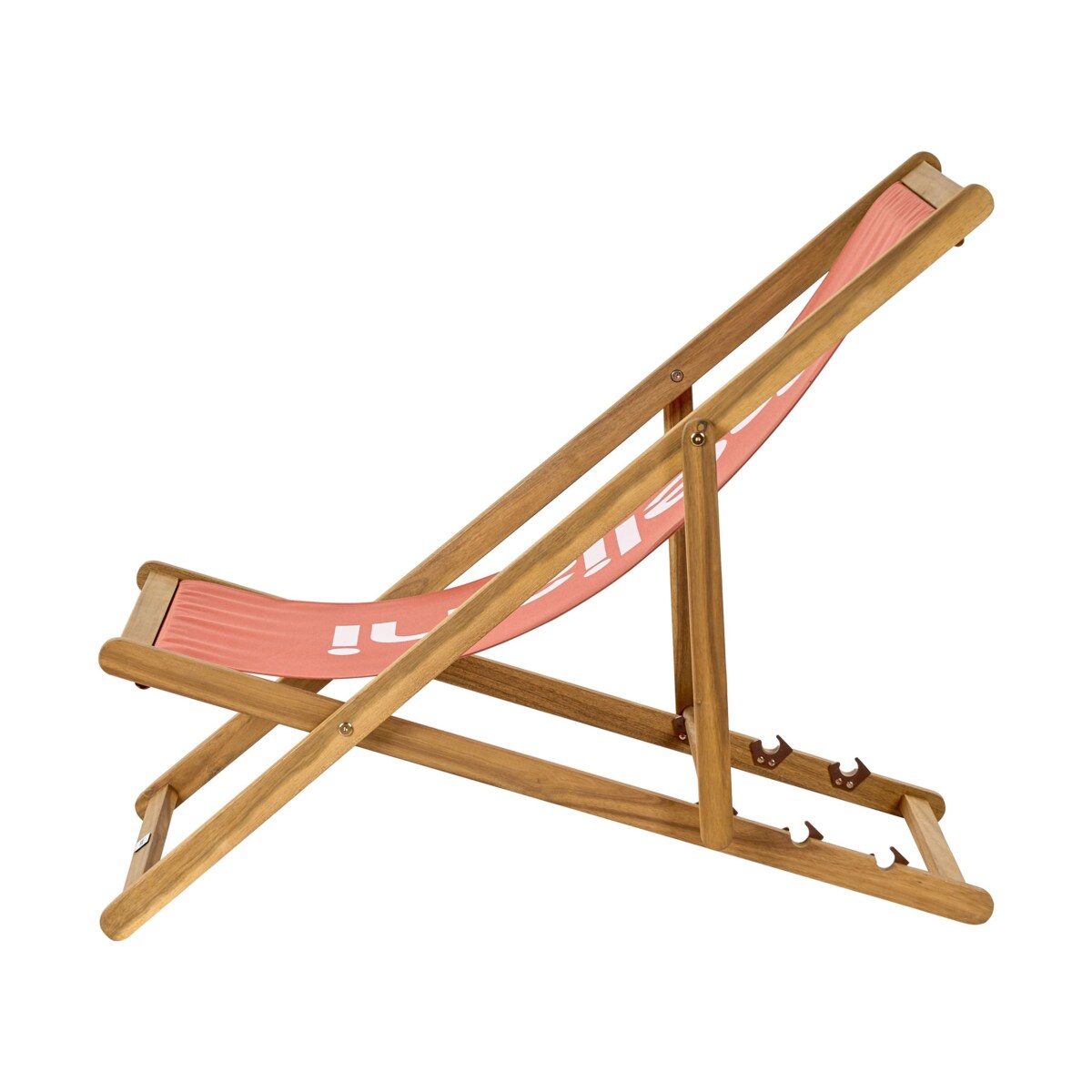 Leżak Drewno akacjowe Czerwony ANZIO