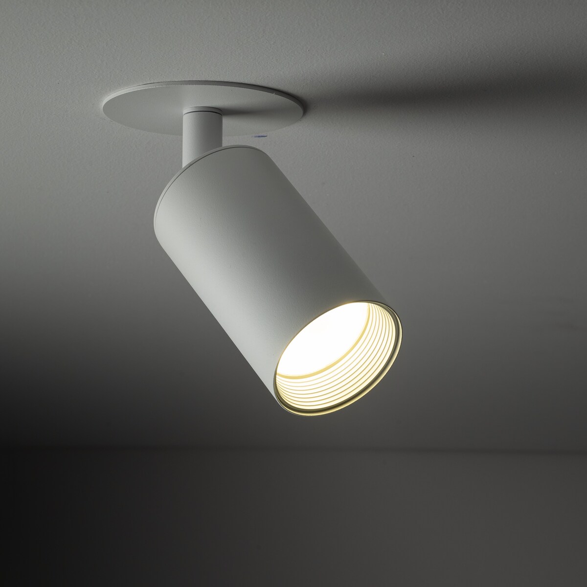 Lampa spot podtynkowa TK Lighting AMIS WHITE 10810 GU10 biała ze złotym akcentem regulowany reflektor sufitowy
